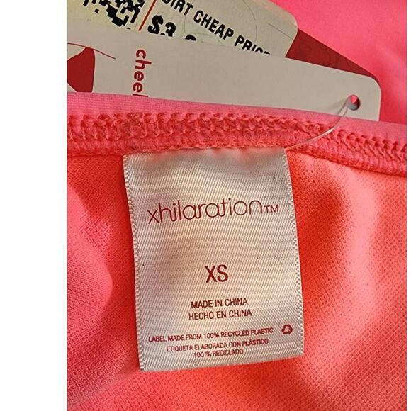 Xhilaration Jrs Pink Underwire + Cheeky High Leg Bikini Set XS 00 NEW - Picture 4 of 10
